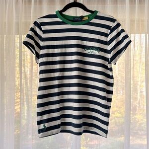 Polo Ralph Lauren US Open Striped Ringer Tee Medium Brand New